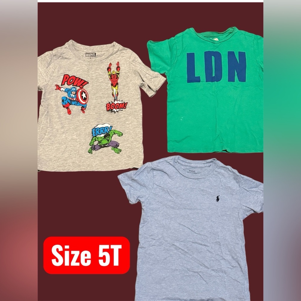 5T Kid Clothes bundles : Polo Raph Lauren, Zara Kid, Marvel
